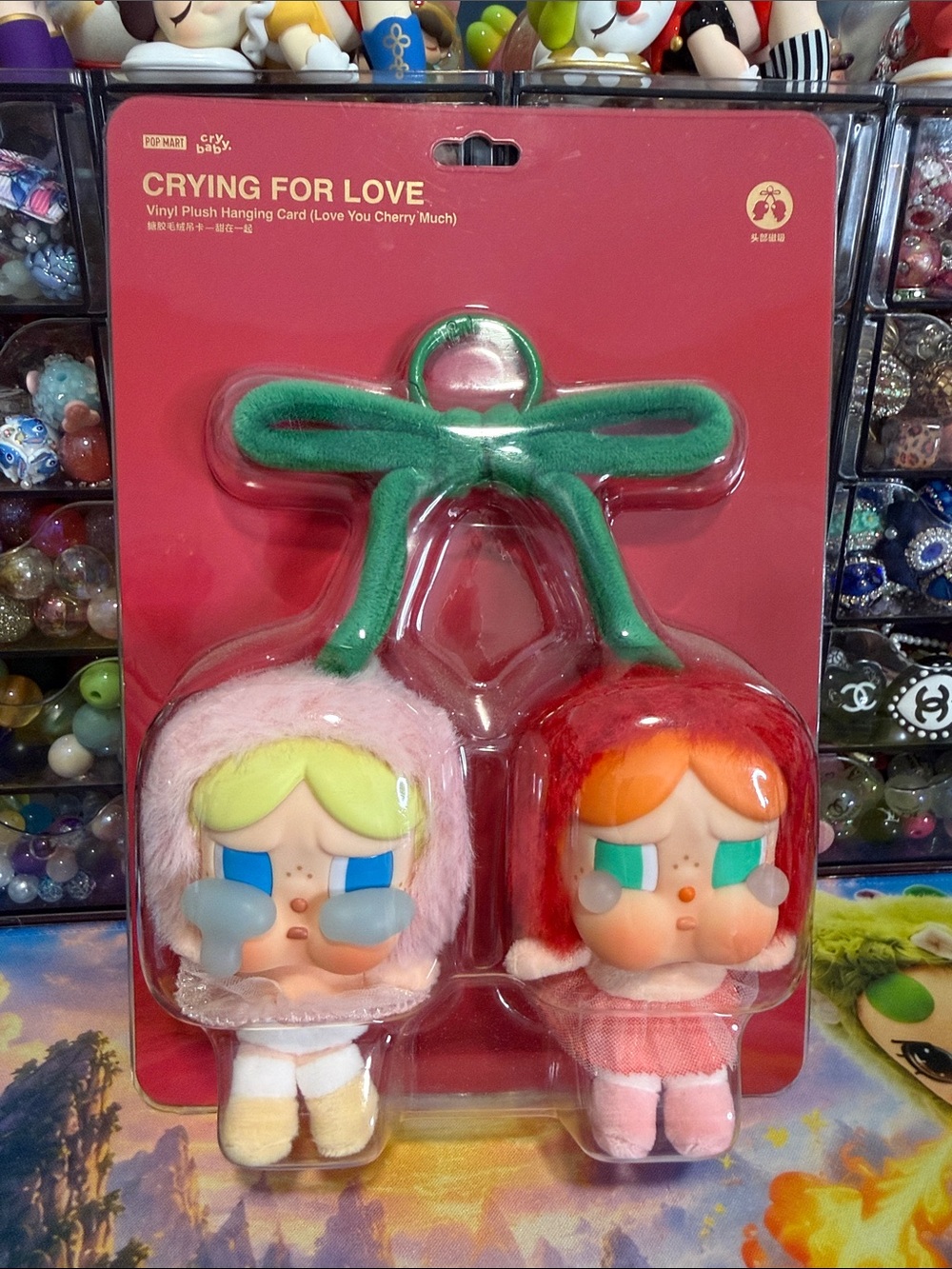 Crybaby Crying For Love Vinyl Plush Cherries Pendant